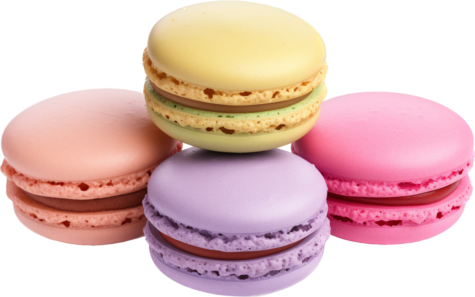 Macaron png with AI generated.