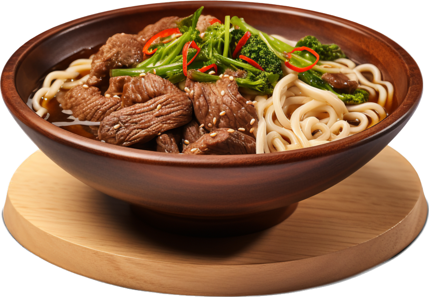Beef noodle soup with . png