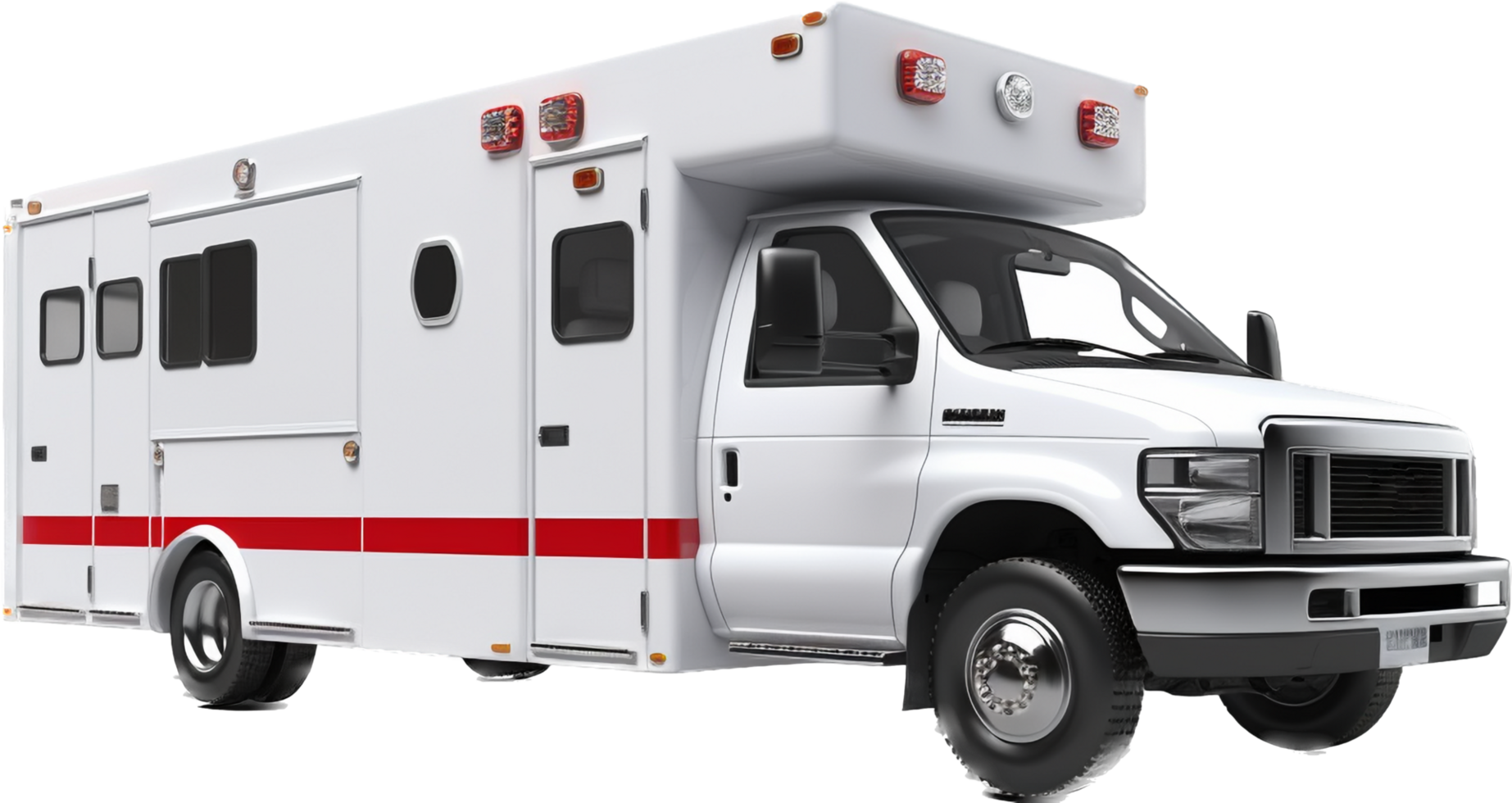 Ambulance png with AI generated.