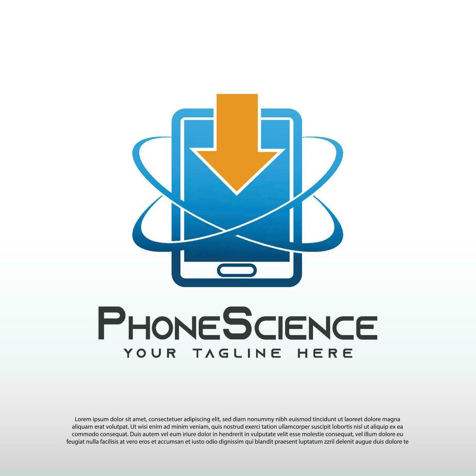 tecnología logo con móvil teléfono concepto, tecnología icono, ilustración elemento-vector vector