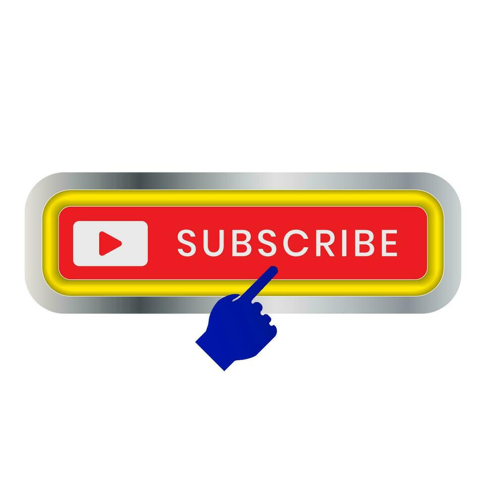 Subscribe button icon vector