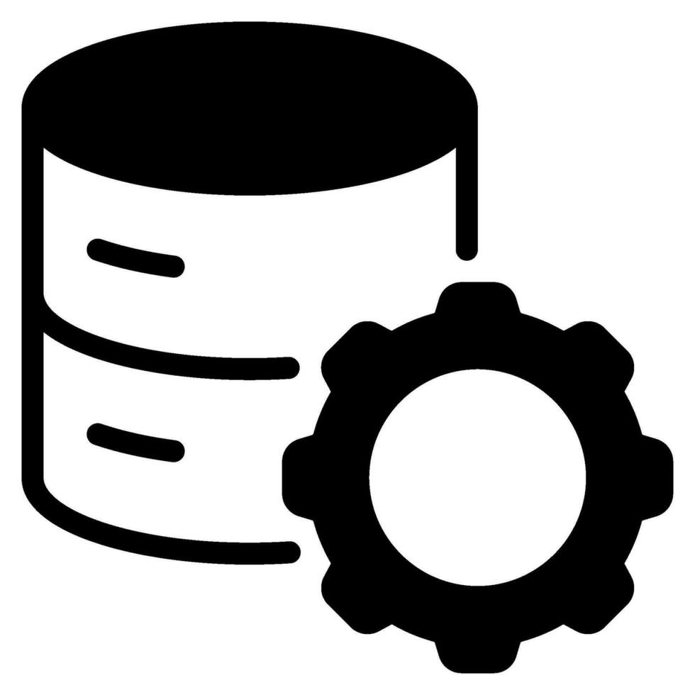 base de datos administración icono vector