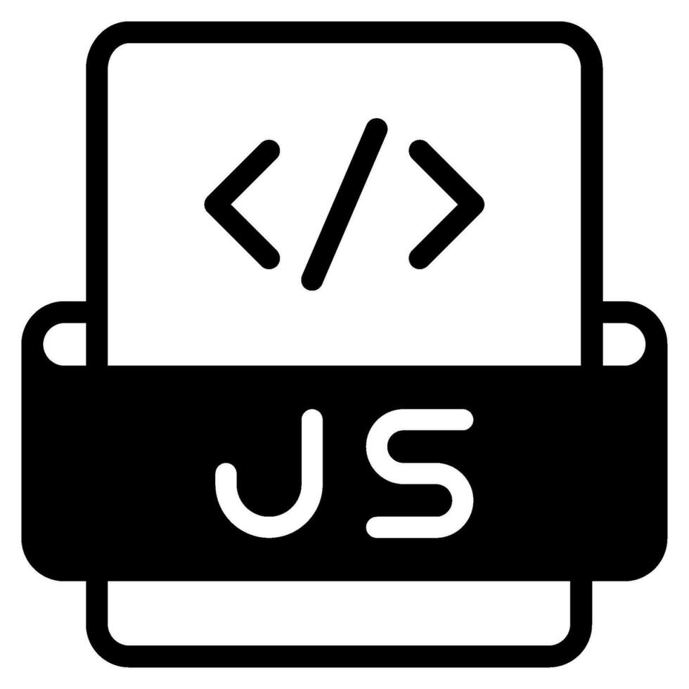 javascript desarrollo icono vector