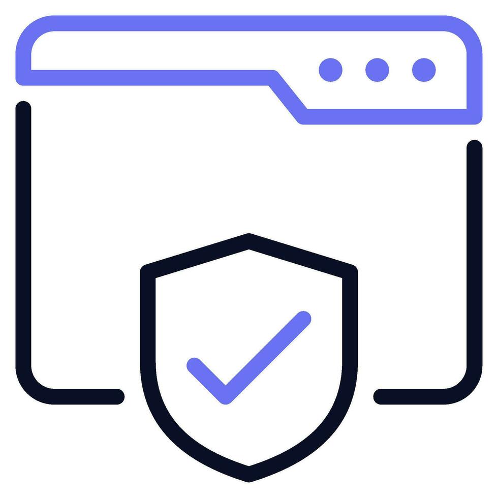 web seguridad icono vector