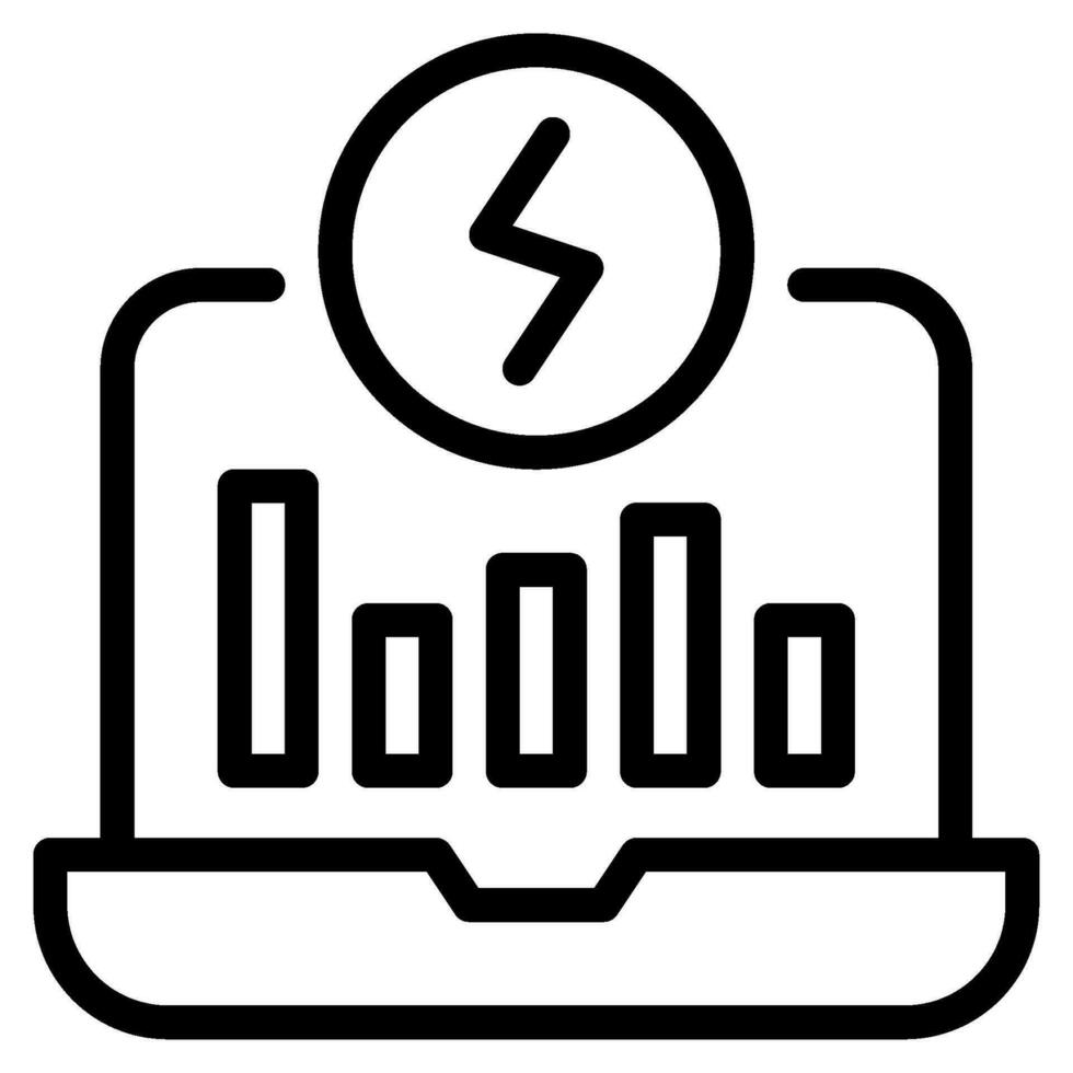 Energy Monitoring Icon vector