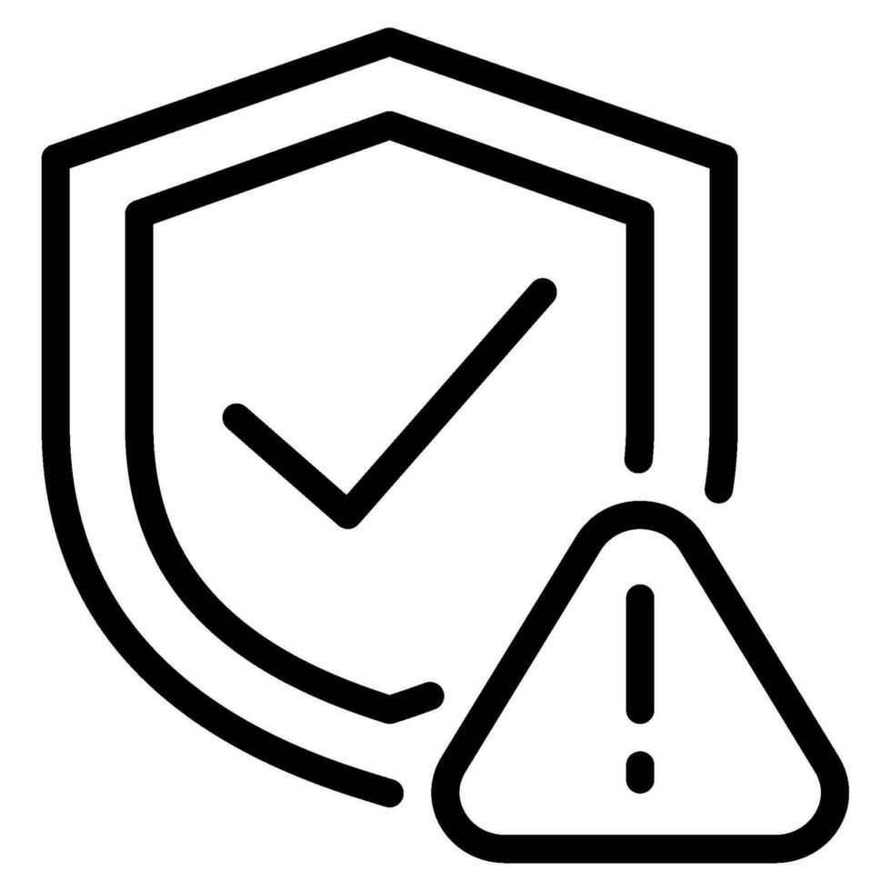 Data Breach Alert Icon illustration vector