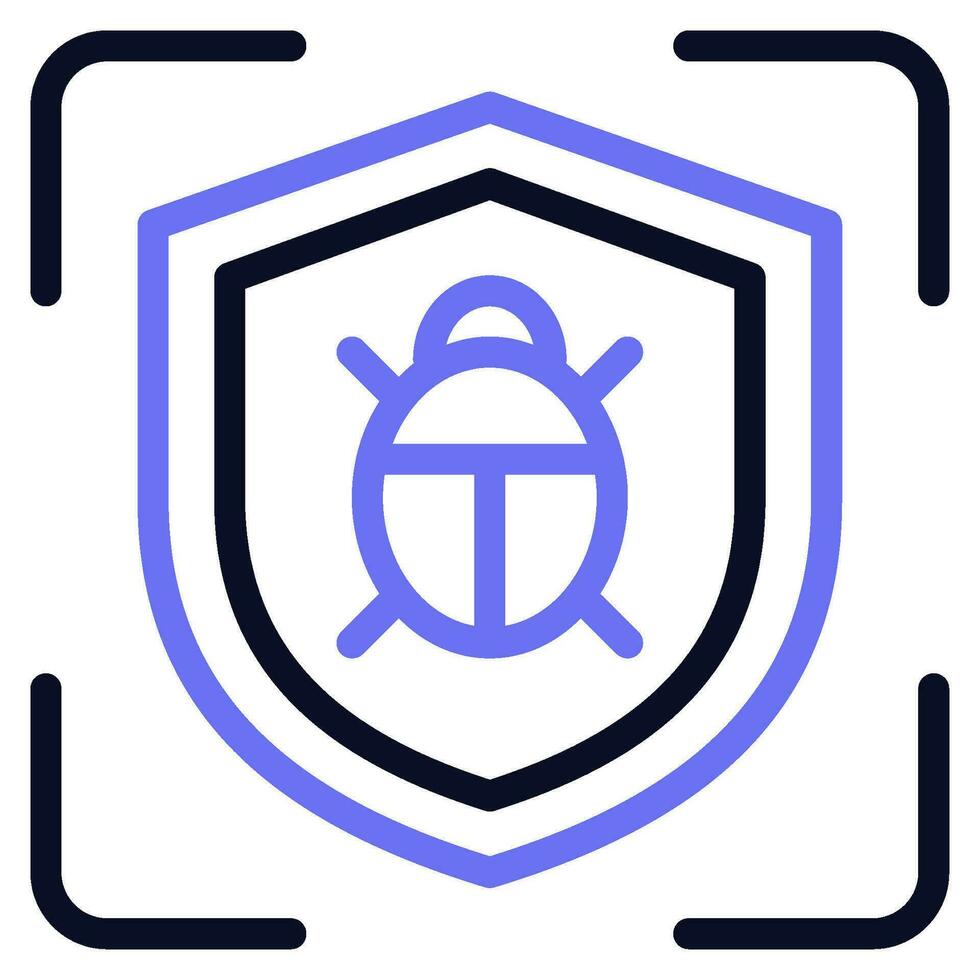 Cyber Threat Detection Icon illustration vector