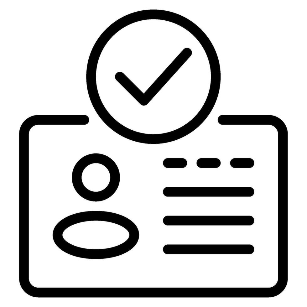 Identity Verification Icon illustration 26758320 Vector Art at Vecteezy