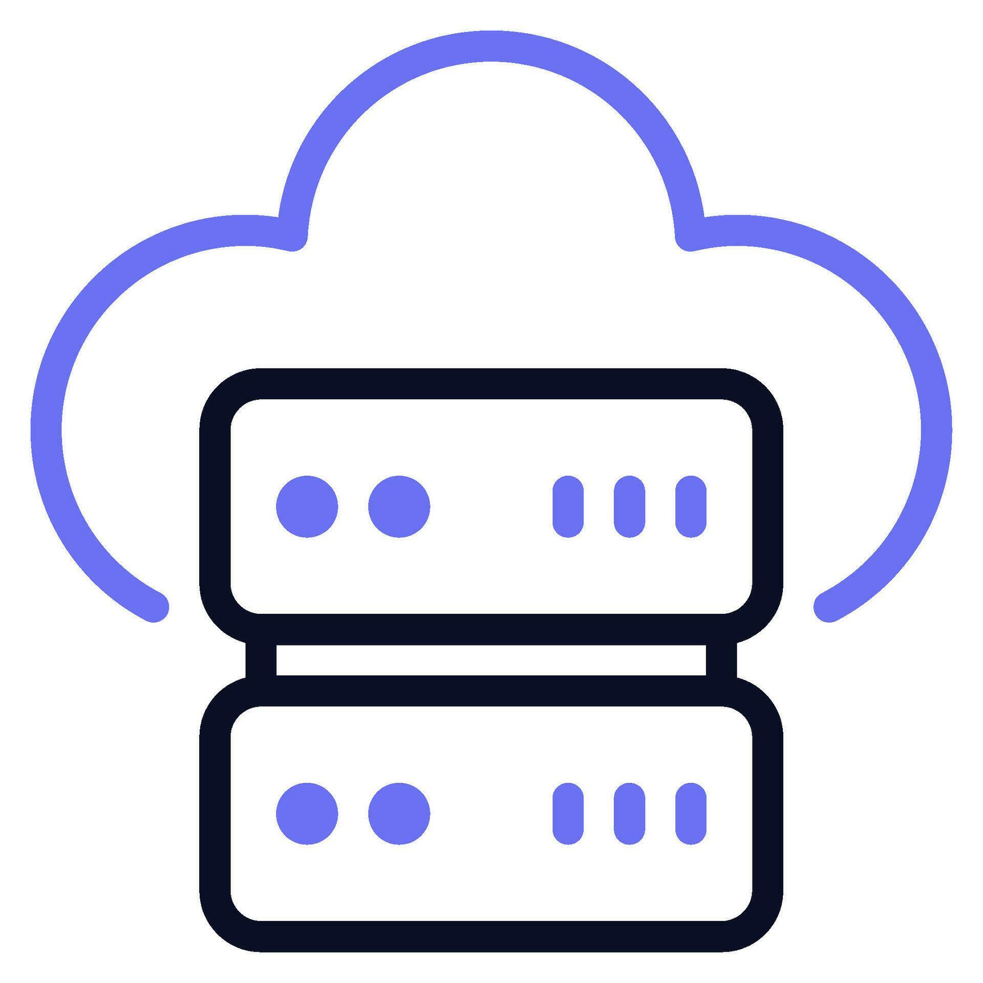 Cloud Server Icon 26758342 Vector Art at Vecteezy