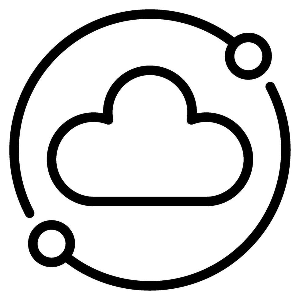 Cloud Networking Icon vector