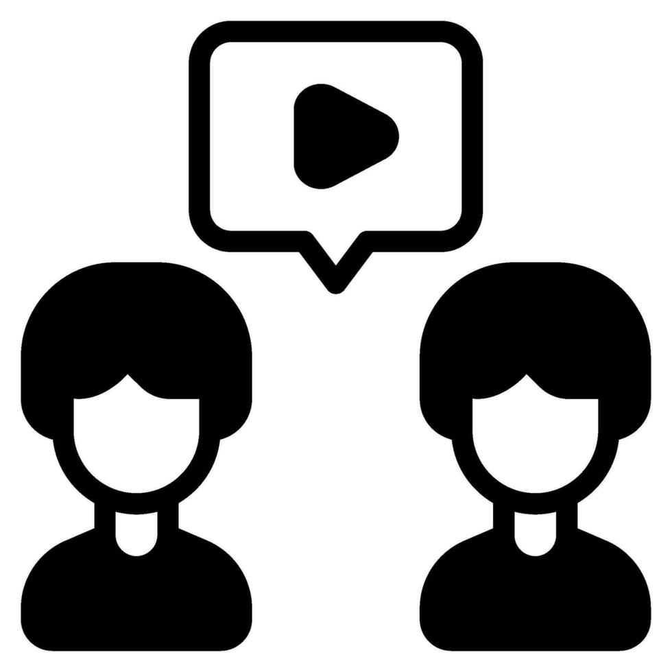 Virtual Collaboration Icon vector