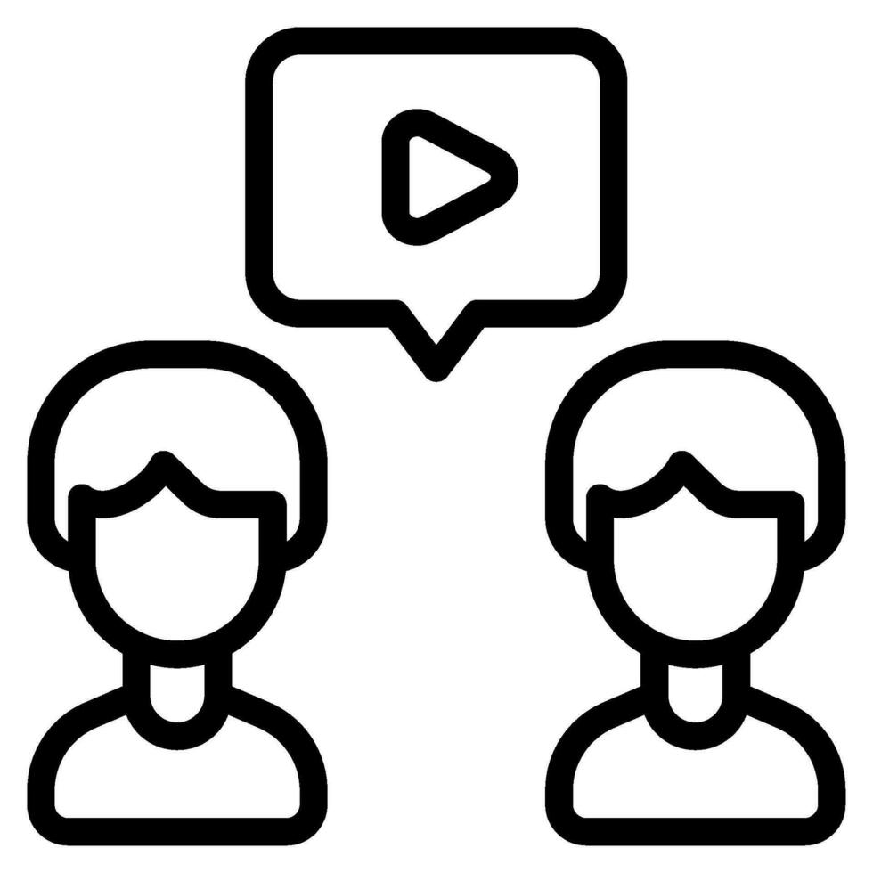 Virtual Collaboration Icon vector