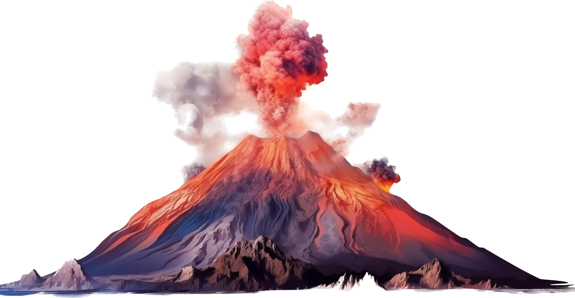 Volcano png with AI generated. 26758490 PNG