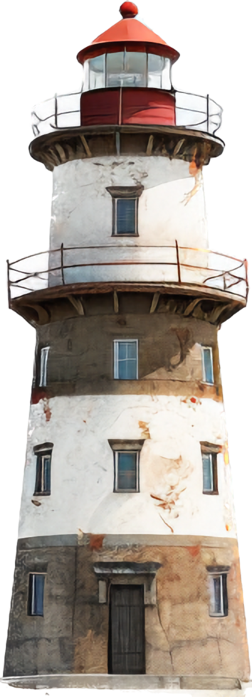 lighthouse png with AI generated.