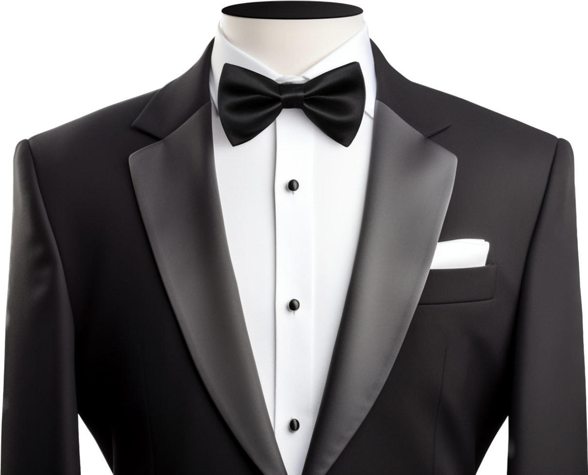 Tuxedo png with AI generated.