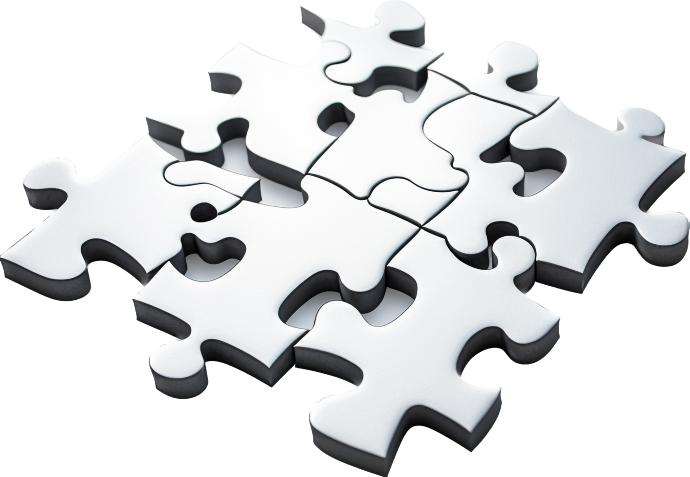 Jigsaw png with AI generated.