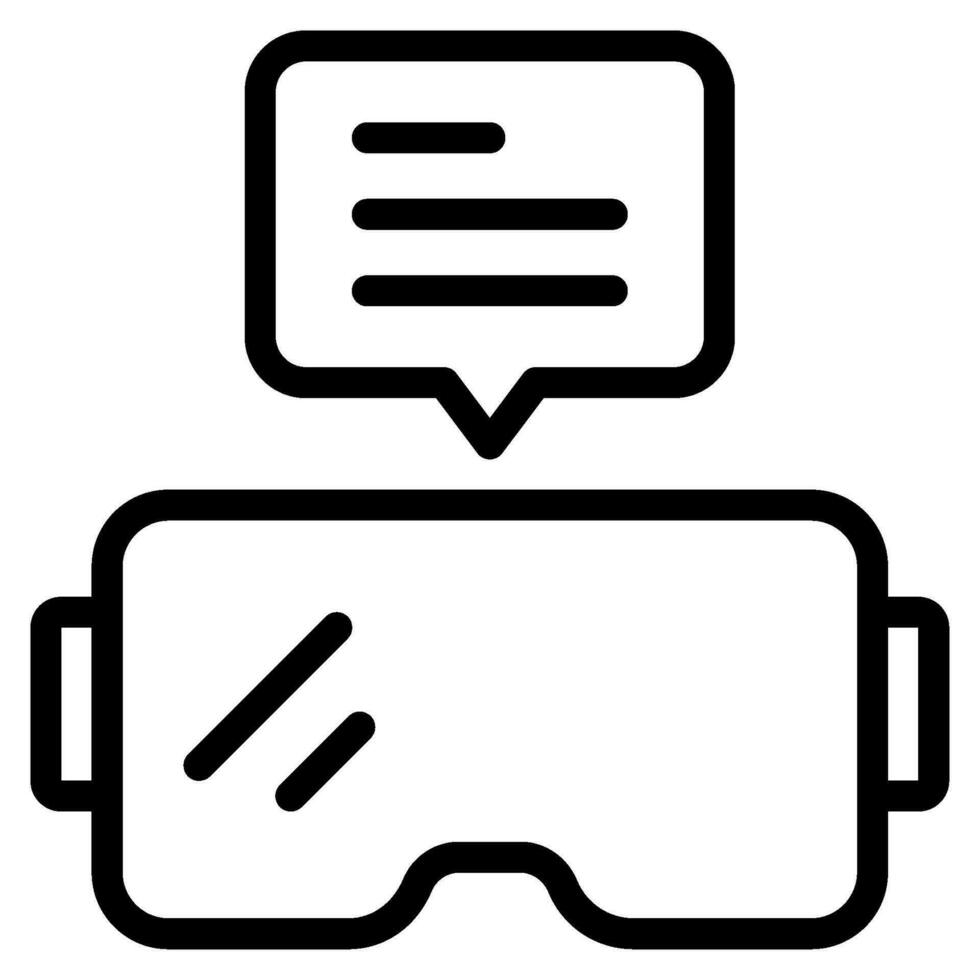 Virtual Reality Chat Icon vector