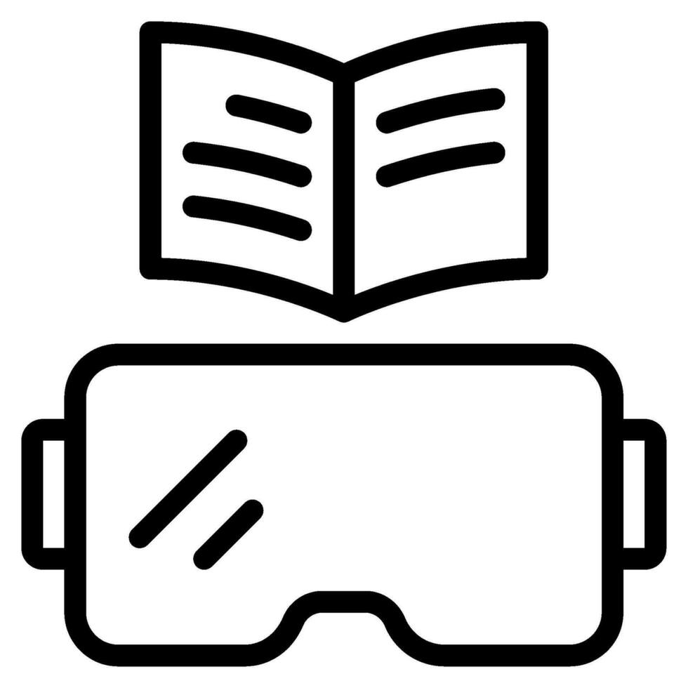 VR Education Icon vector