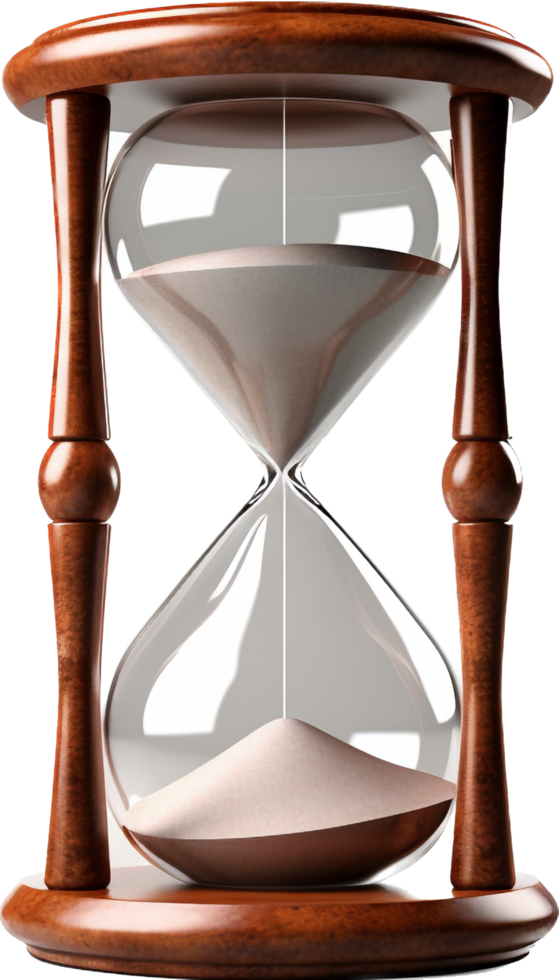 Hourglass png with AI generated.