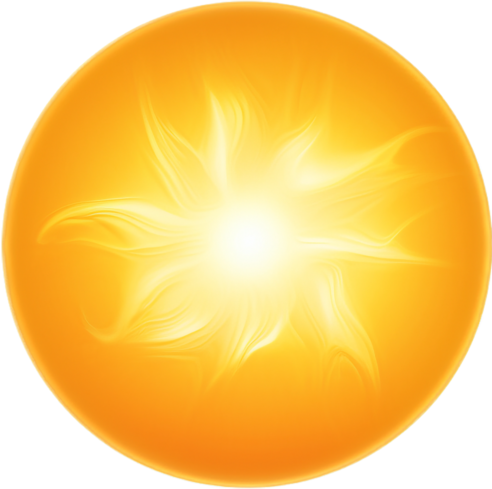 Sun png with AI generated.