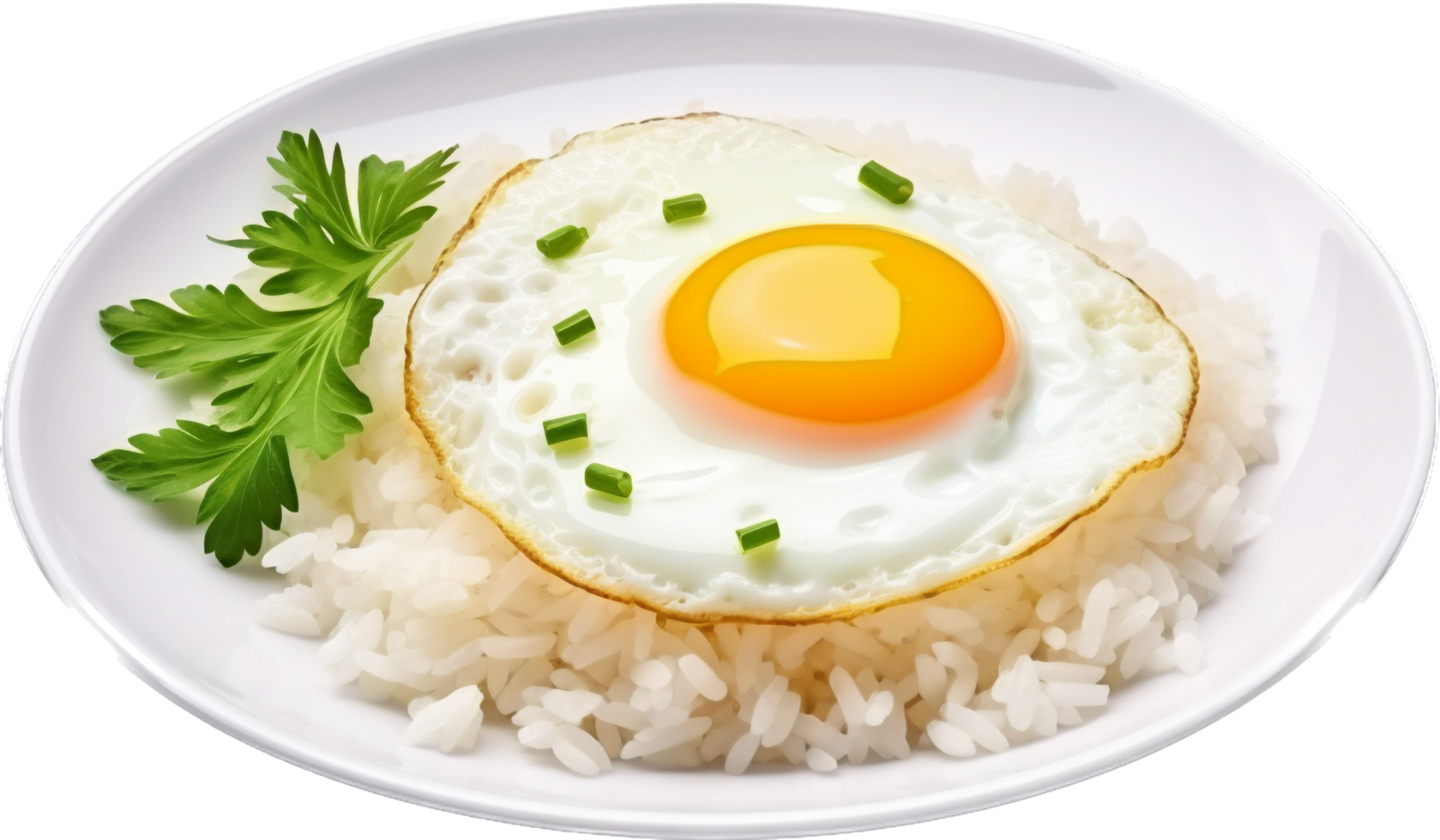 Fried egg with rice with . png