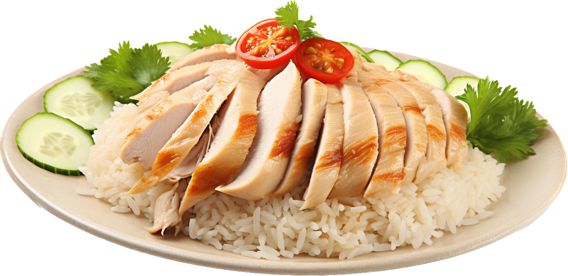 Hainanese chicken with . png