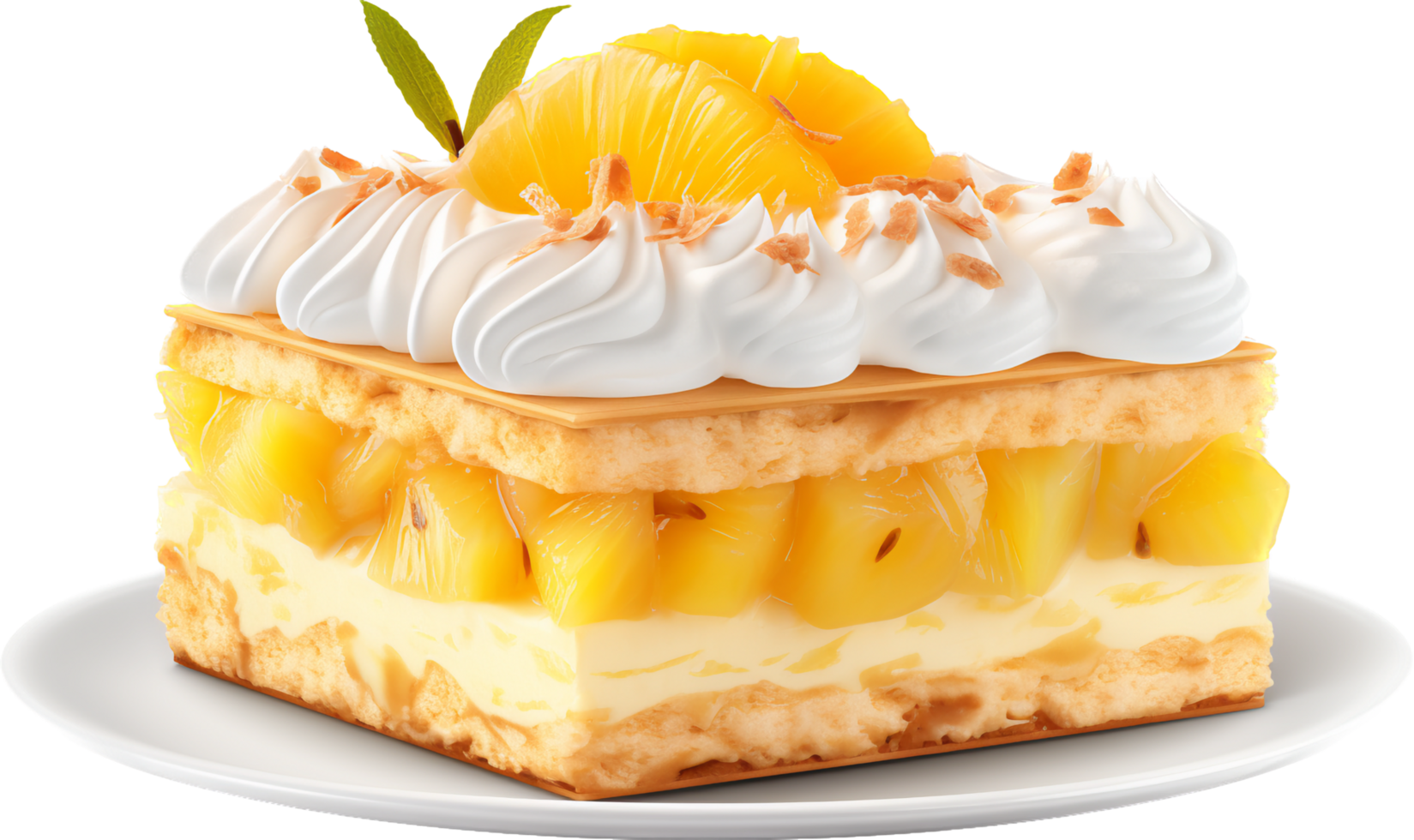 Ananas Kuchen png mit ai generiert.