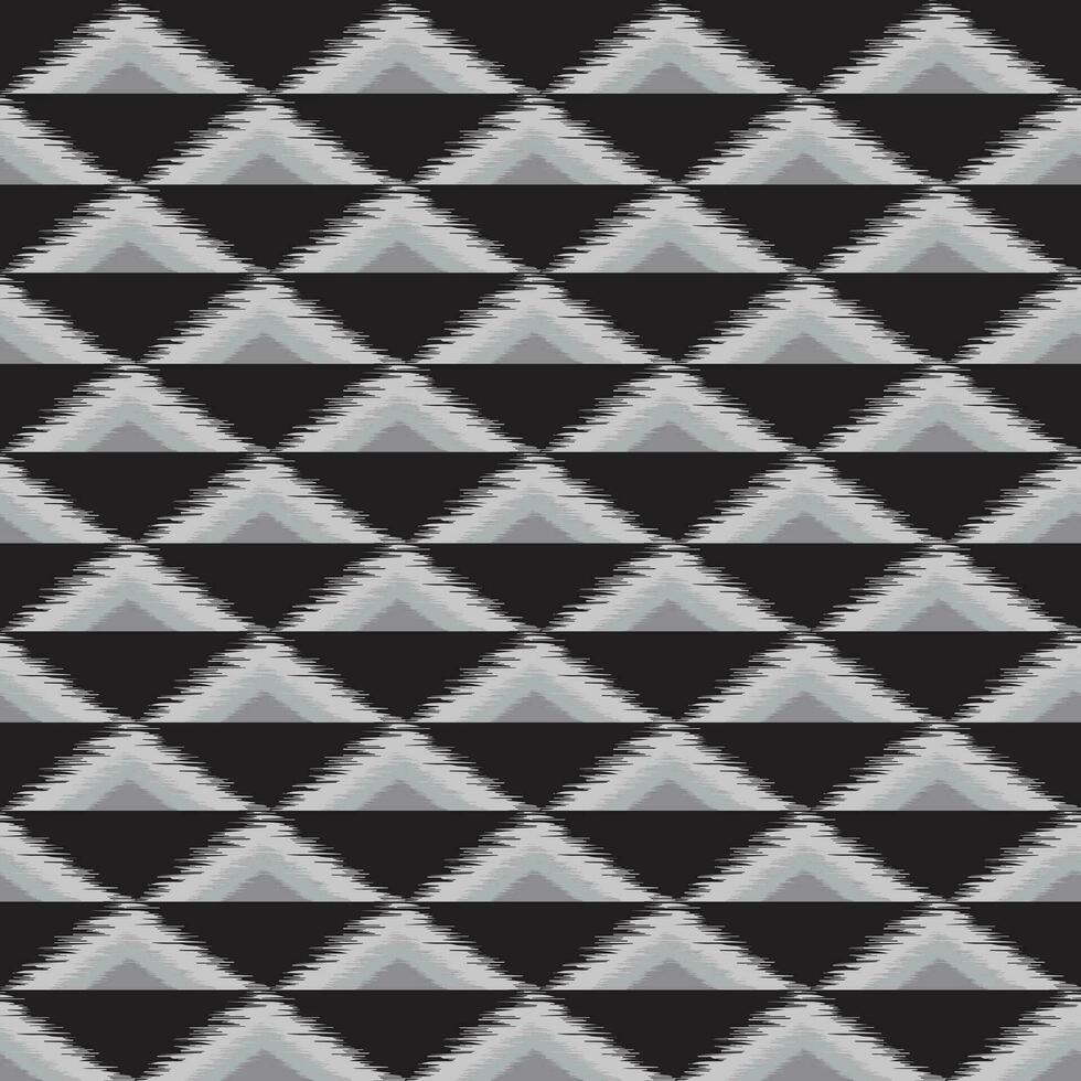Ikat geometric ethnic seamless oriental pattern traditional Design for background, clothing, carpet, wallpaper, fabric, Batik, Vector illustration