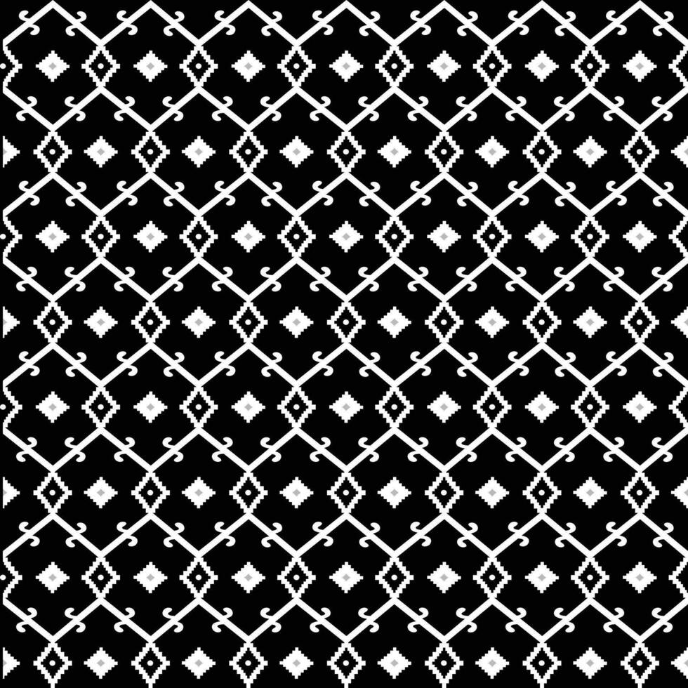 Jamdani sari border pattern design. Vector seamless fabric pattern design.