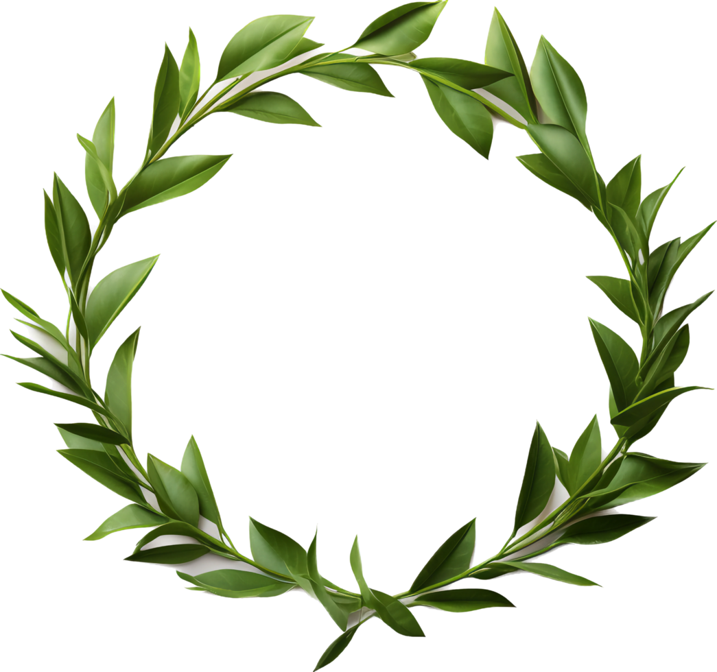 Laurel wreath png with AI generated.