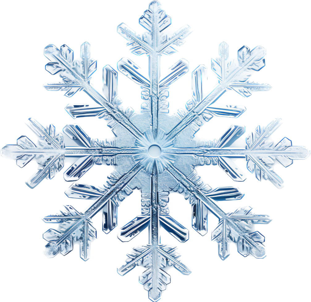 Snowflake png with AI generated.