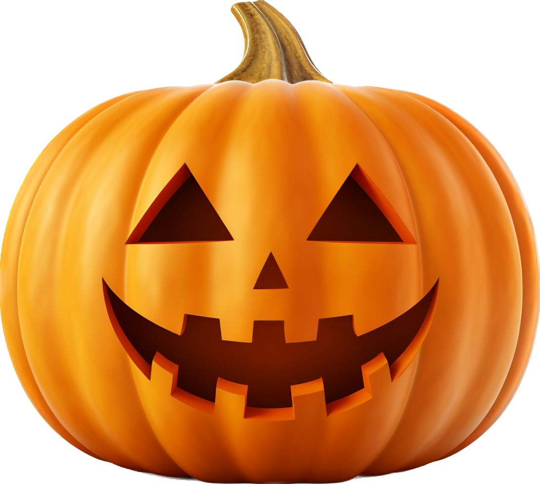 Halloween zucca png con ai generato.