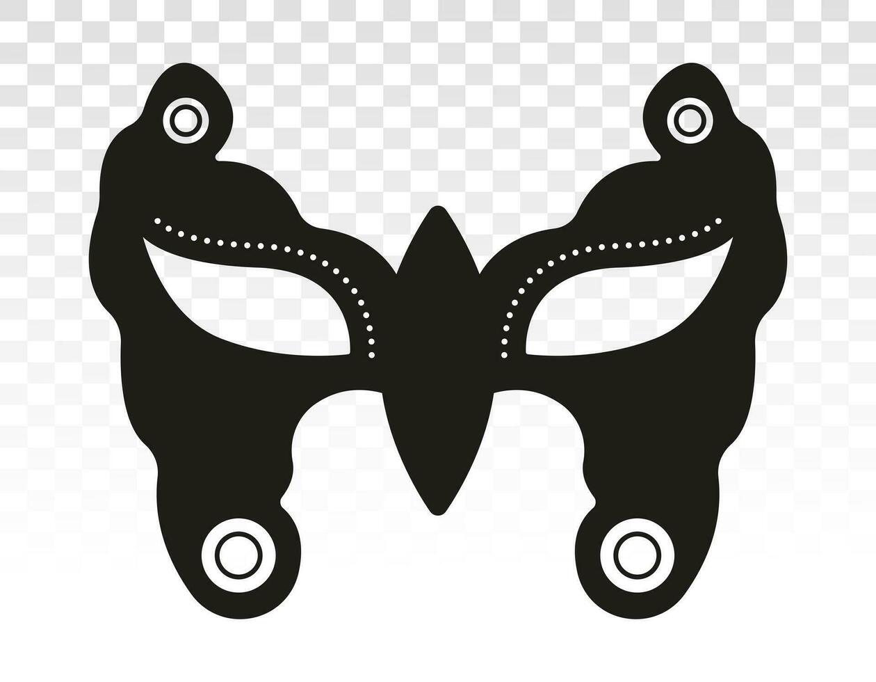 carnival or festival disguise face mask flat icon for apps and website vector