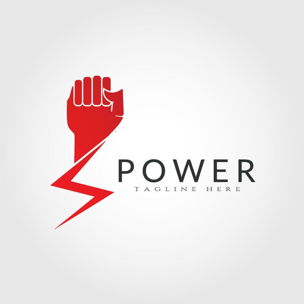 hand power logo design, fist-vector vector