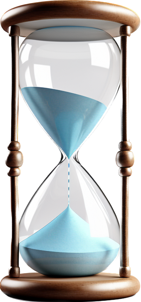 Hourglass png with AI generated.