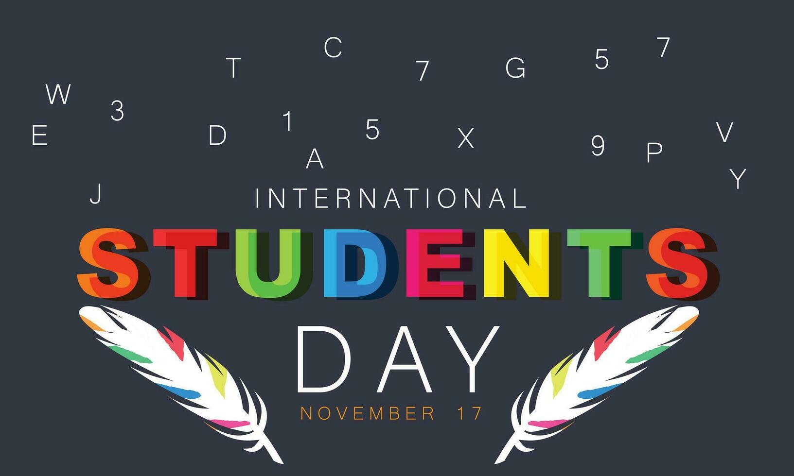 International Students Day. background, banner, card, poster, template. Vector illustration.