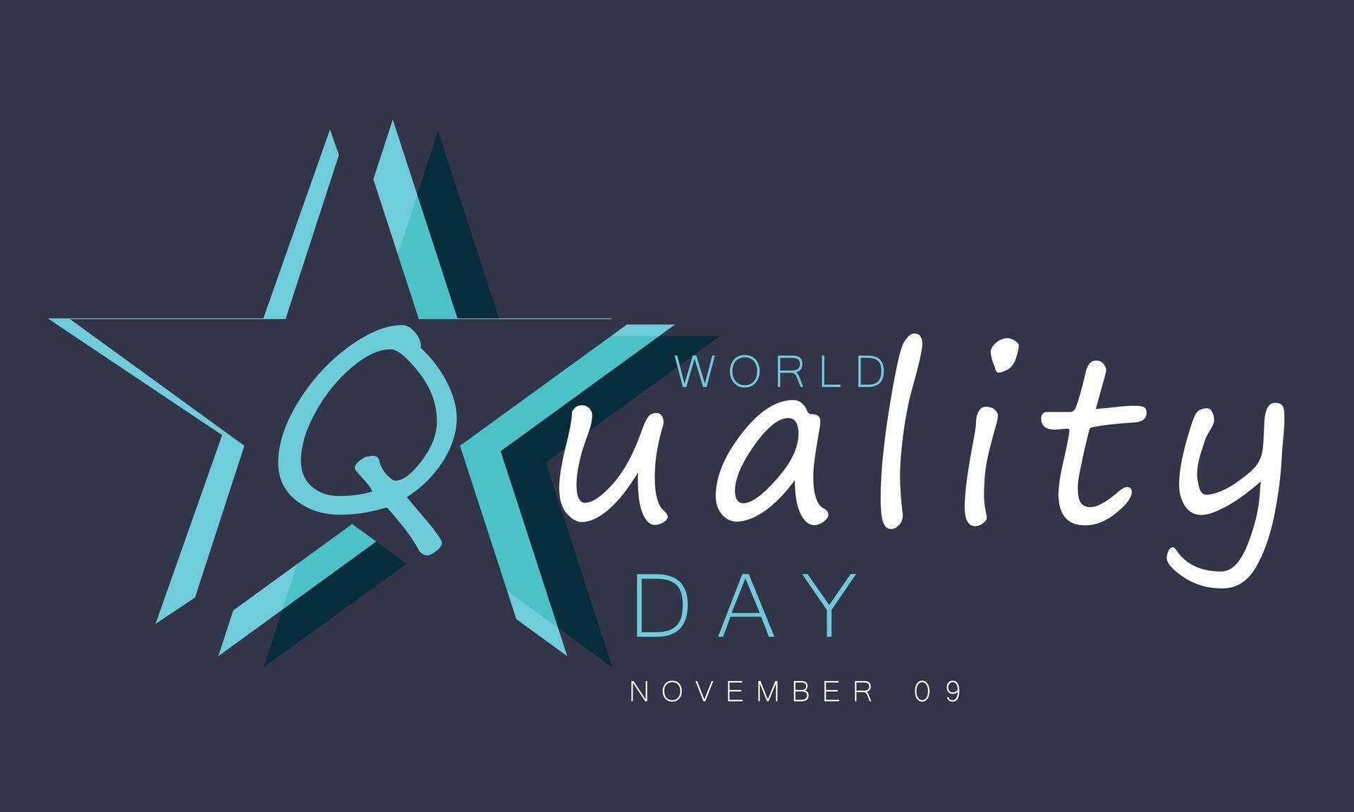 World Quality Day. background, banner, card, poster, template. Vector