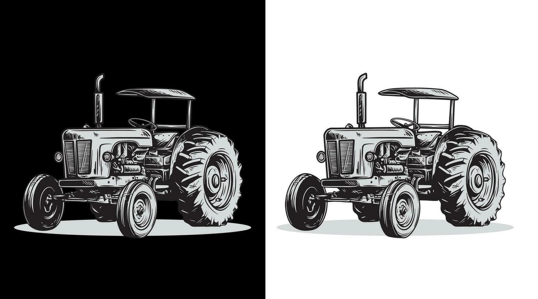 Tractor vector art