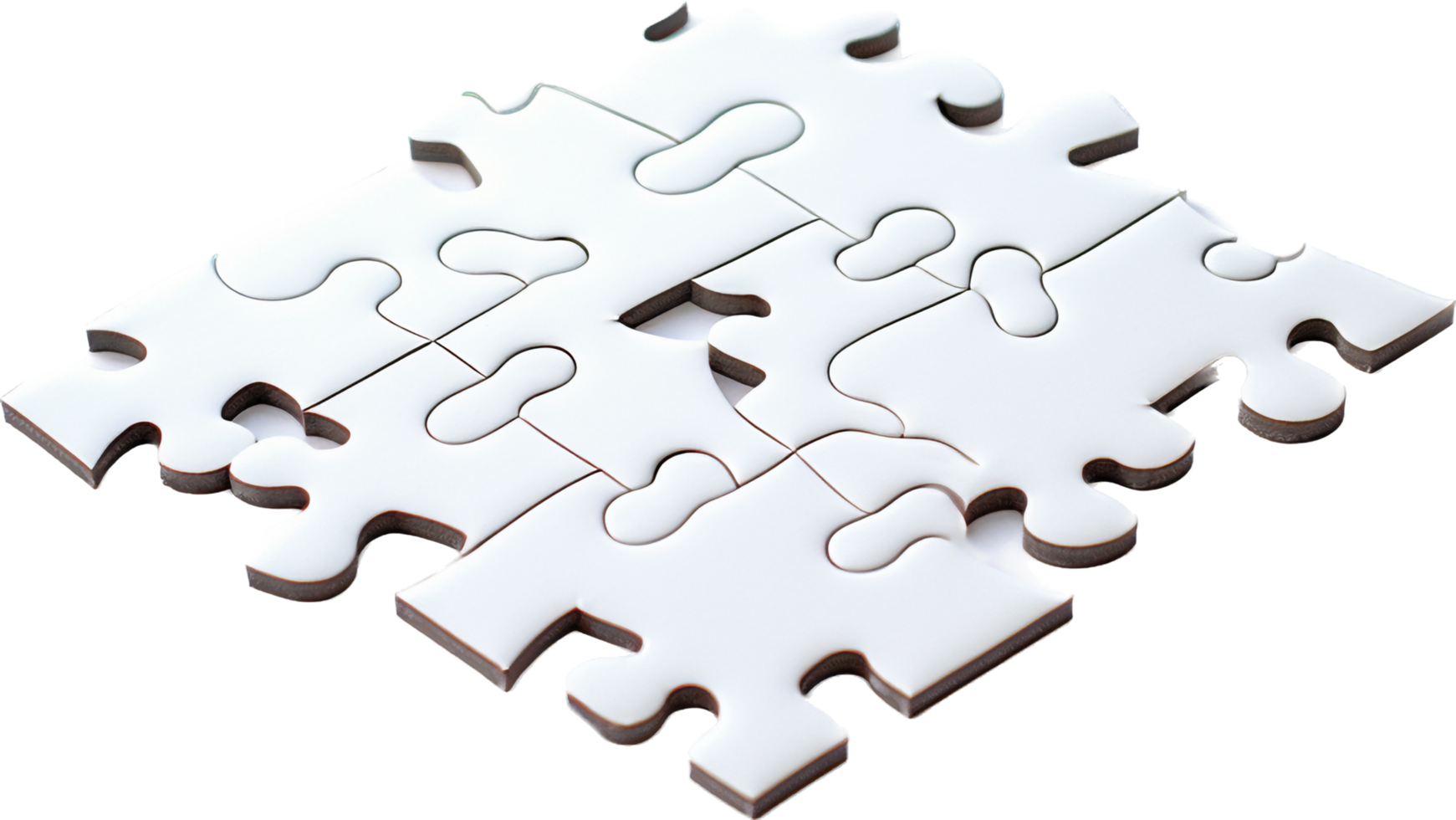 Jigsaw png with AI generated.