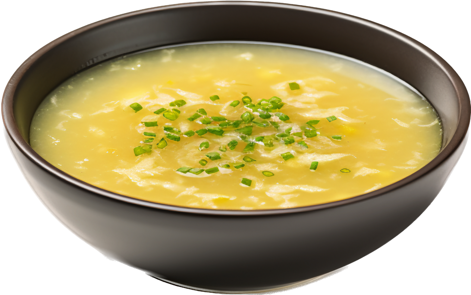 Miso soup png with AI generated.