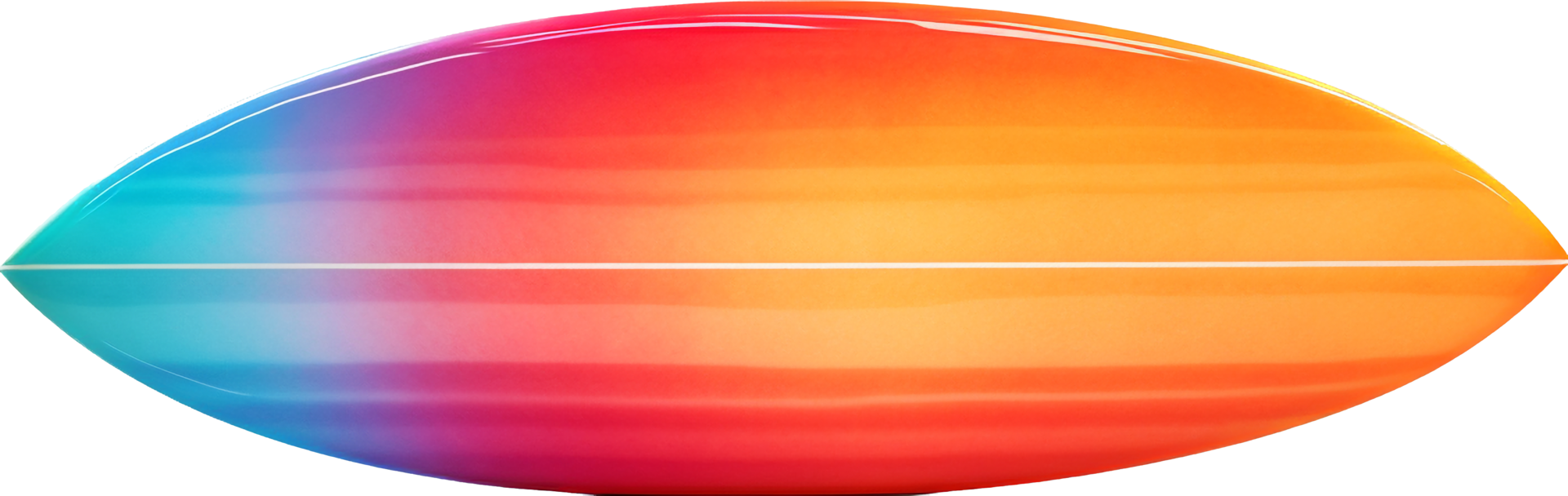 Surfboard png with AI generated.