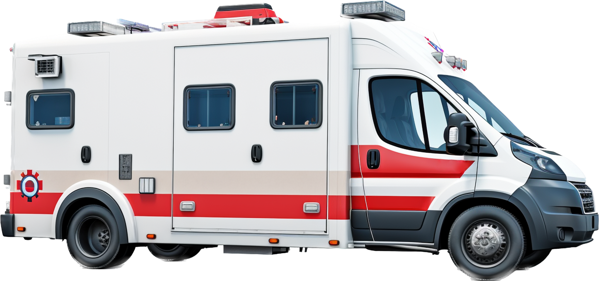 Ambulance png with AI generated.