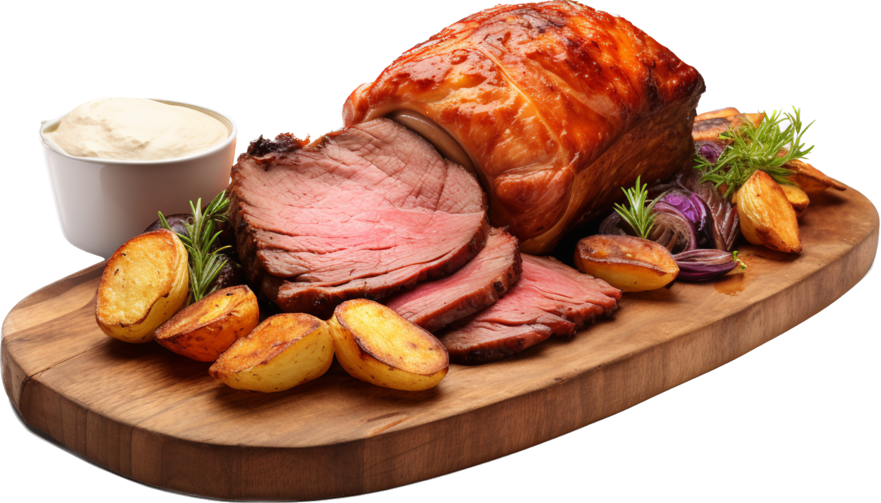 Sunday roast png with AI generated.