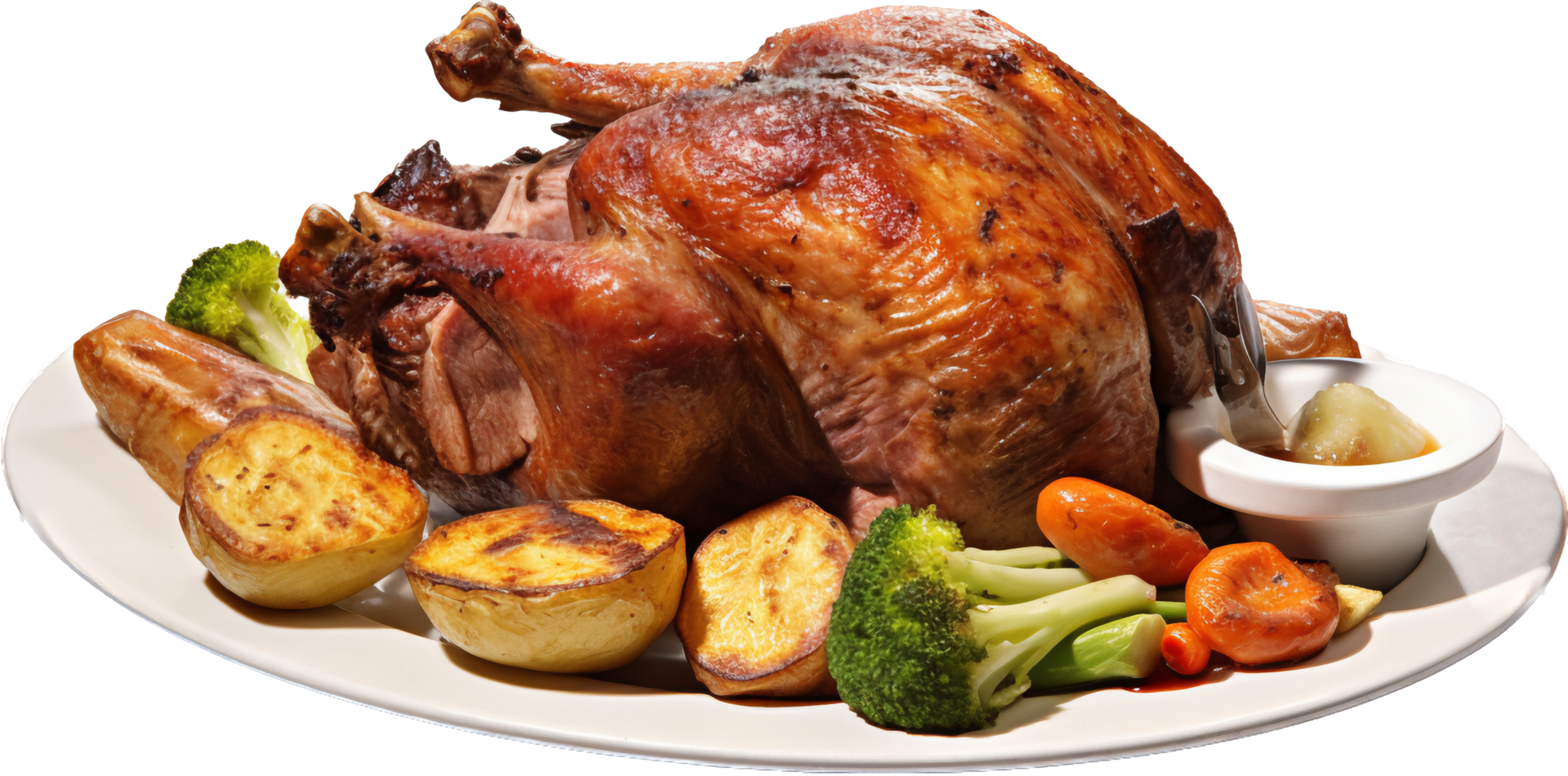 Sunday roast png with AI generated.