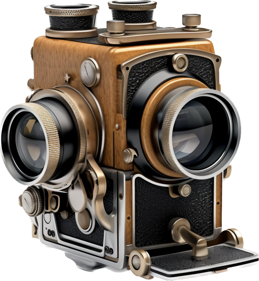 Vintage camera png with AI generated.