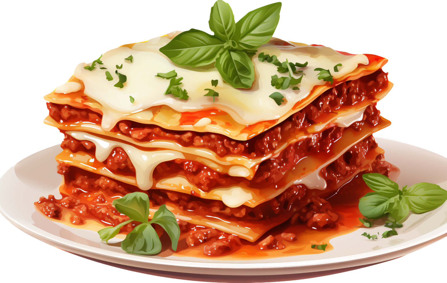 Lasagne png mit ai generiert.