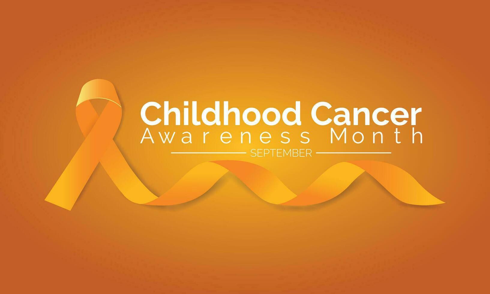 September is Childhood Cancer Awareness Month background template ...
