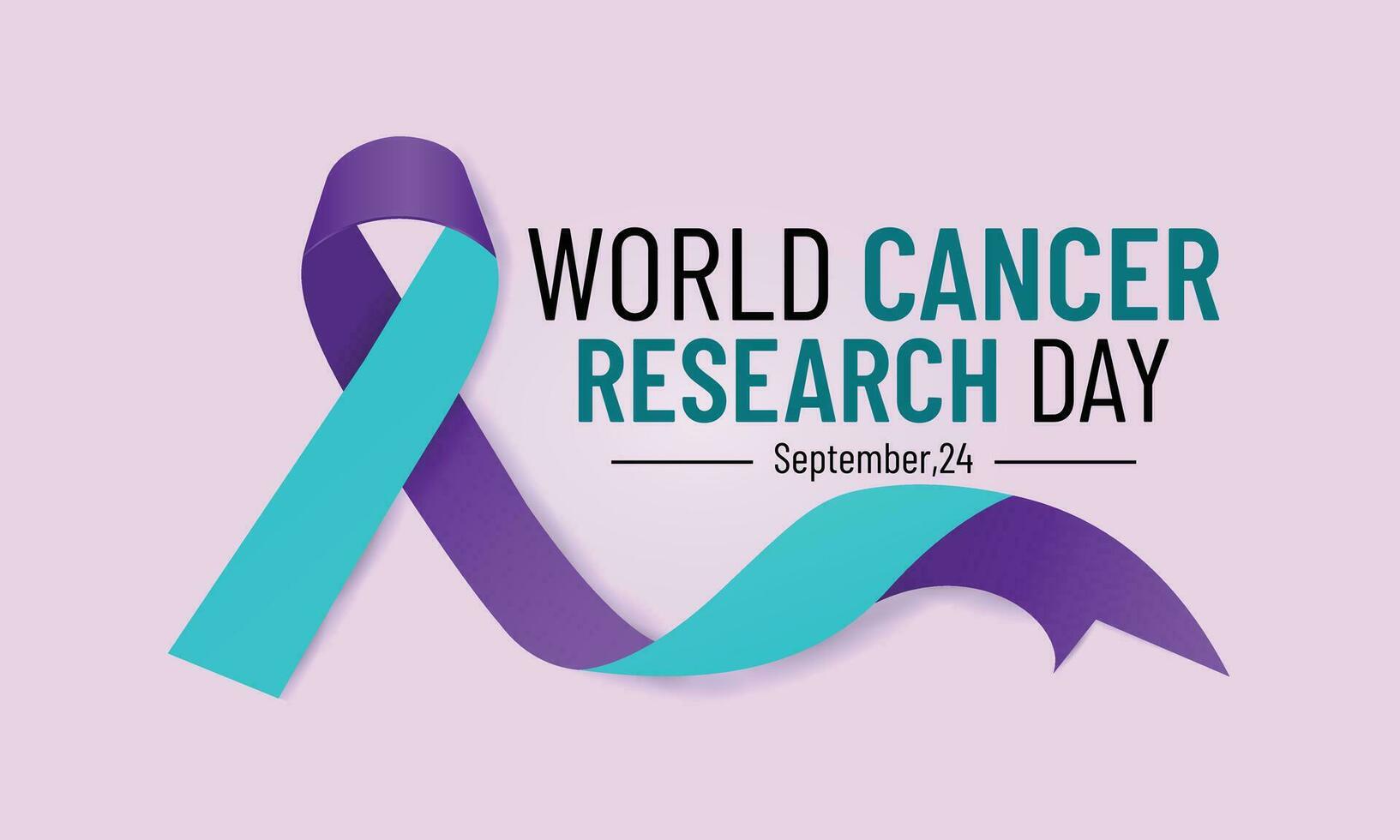 National Cancer Research Month background or banner design template. September 24, 2022 vector