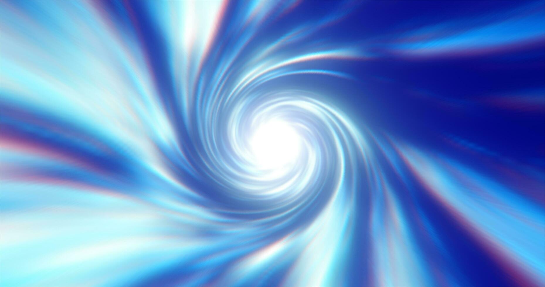 Abstract energy blue tunnel twisted swirl of cosmic hyperspace magical bright glowing futuristic hi-tech with blur and speed effect background photo