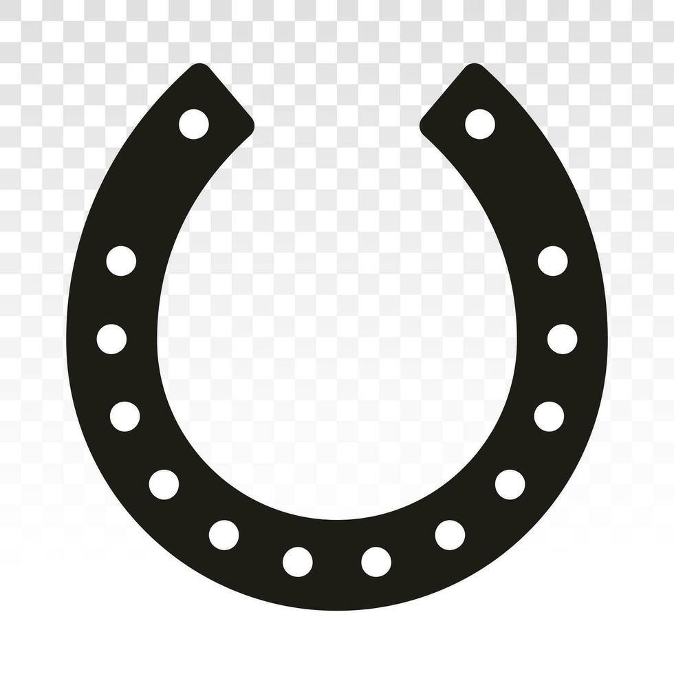 Horseshoe or horse shoe flat vector icon for apps and websites